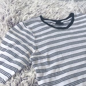 Black & white striped T-shirt